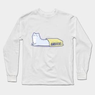Ambivert - Purrsonality Cats Long Sleeve T-Shirt
